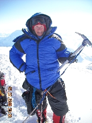 Kathy on the Denali Summit
