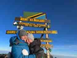Mary Anne on Kilimanjaro